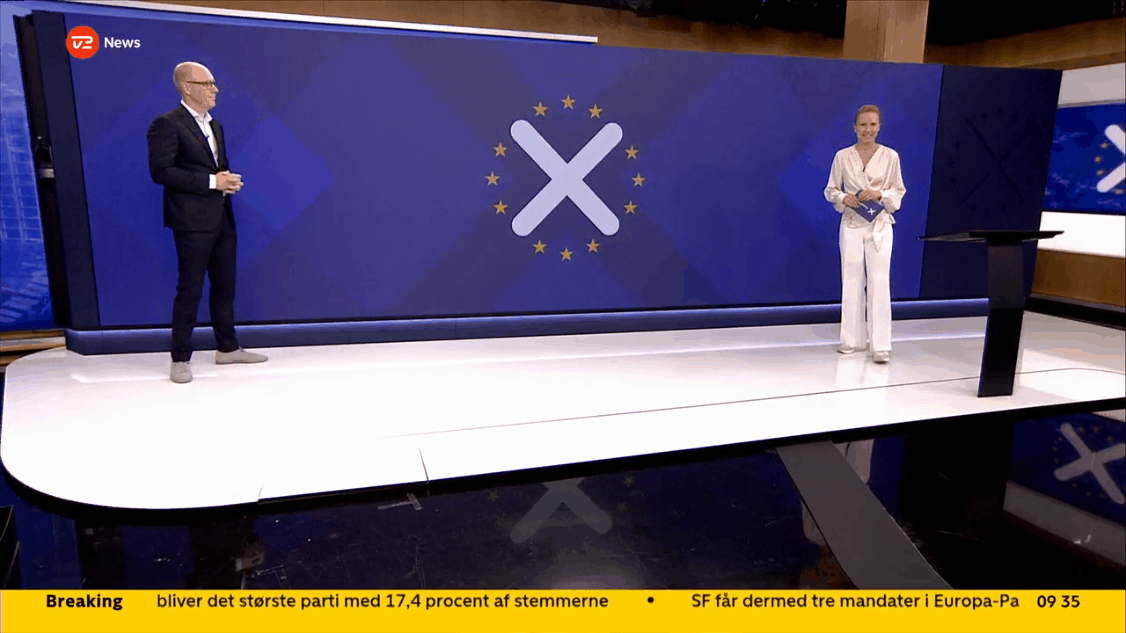 TV2 Denmark rely on Erizos Studio for the 2024 EU Election Image